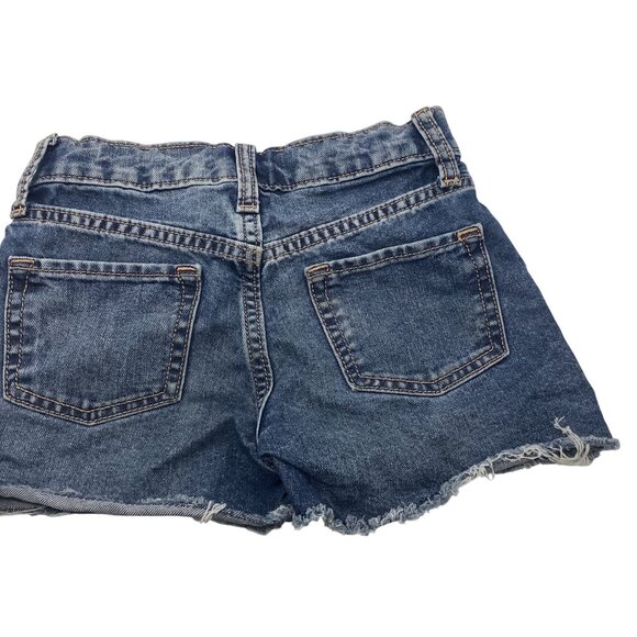 Old Navy High Rise Adjustable Waist Denim Shorts For Girls Size 6 - Picture 9 of 10